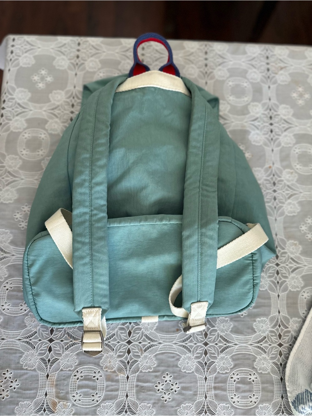 Universal Thread Teal Green Backpack with Cream Accents